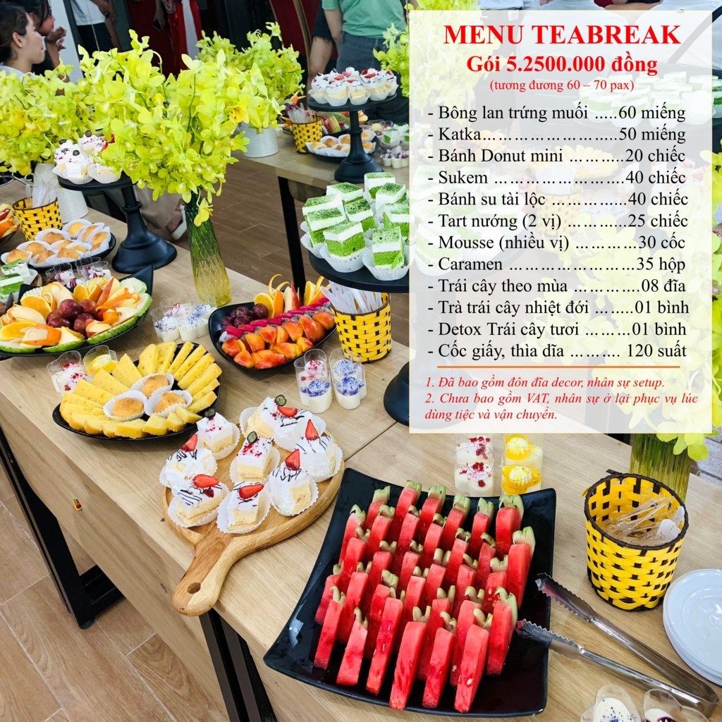 Menu teabreak gói 4