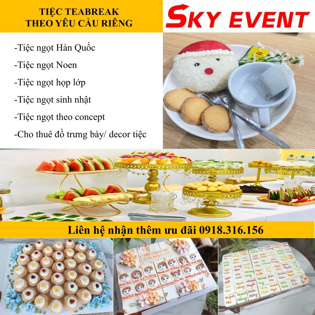 Tiệc teabreak theo yêu cầu